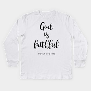 corinthians 10 13 Kids Long Sleeve T-Shirt